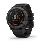 Relogio multiesportivo garmin fenix 6x pro solar cinza com monitoramento cardiaco no pulso