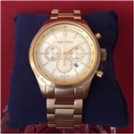 Relogio Nautica Gold Chronograph A22619G