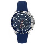 Relógio Nautica Masculino Borracha Azul - Napptr001