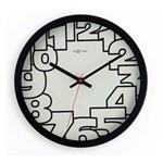 Relógio Nextime Luminate 25 Cm Preto - Branco