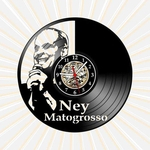 Ficha técnica e caractérísticas do produto Relógio Ney Matogrosso Bandas Rock MPB Musica Vinil LP Decor