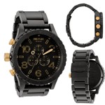 Relogio Nixon Chrono 51-30 Original Preto Black