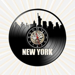 Ficha técnica e caractérísticas do produto Relógio Nova Iorque New York Cidades Países EUA Vinil LP