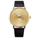 Ficha técnica e caractérísticas do produto Relógio Nowa Feminino Dourado NW1410K Couro