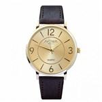 Ficha técnica e caractérísticas do produto Relógio Nowa Feminino Dourado NW1413K Couro