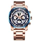 Ficha técnica e caractérísticas do produto Relógio Ochstin Men's Chronograph (Cobre com Azul)