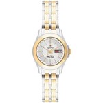 Ficha técnica e caractérísticas do produto Relógio Orient Feminino Automatic, Prata e Dourado com Calendário 559tt002 S3sk