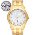 Ficha técnica e caractérísticas do produto Relógio Orient Feminino Dourado Swarovski Elements FGSS1150B1KX