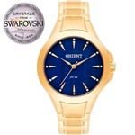 Ficha técnica e caractérísticas do produto Relógio Orient Feminino Dourado Swarovski FGSS0084D1KX