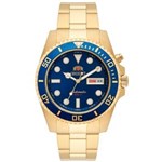 Ficha técnica e caractérísticas do produto Relógio Orient Masculino Automático 469gp066 D1kx Dourado Azul