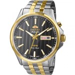 Ficha técnica e caractérísticas do produto Relógio Orient Masculino Bicolor Automatic 469TT043 P1SK Automático 5 Atm Cristal Mineral