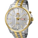 Ficha técnica e caractérísticas do produto Relógio Orient Masculino Bicolor Automatic 469TT043S1SK Automático 5 Atm Cristal Mineral