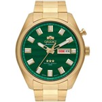 Ficha técnica e caractérísticas do produto Relógio Orient Masculino Dourado Automático 469GP076E1KX Automático 10 Atm Cristal Mineral