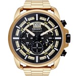 Ficha técnica e caractérísticas do produto Relógio Orient Masculino Dourado Chronograph MGSSC031P1KX