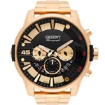 Ficha técnica e caractérísticas do produto Relógio Orient Masculino Dourado Chronograph MGSSC026P2KX