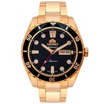 Ficha técnica e caractérísticas do produto Relógio Orient Masculino Dourado e Preto - F49GG003 P1KX