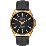 Ficha técnica e caractérísticas do produto Relógio Orient Masculino Dourado e Preto - MGSC1010 P1PX