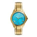 Ficha técnica e caractérísticas do produto RELOGIO ORIENT MASCULINO DOURADO FGSS1100 - Azul