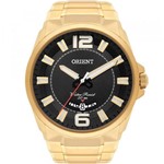 Ficha técnica e caractérísticas do produto Relógio Orient Masculino Dourado MGSS1157P2KX Analógico 5 Atm Cristal Mineral Tamanho Grande