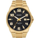 Ficha técnica e caractérísticas do produto Relógio Orient Masculino Dourado MGSS1186P2KX Analógico 5 Atm Cristal Mineral Tamanho Médio