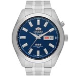 Ficha técnica e caractérísticas do produto Relógio Orient Masculino Prata Automático 469SS075D1SX Automático 10 Atm Cristal Mineral