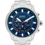 Ficha técnica e caractérísticas do produto Relógio Orient Masculino Prata Chronograph MBSSC189D1SX Analógico 5 Atm Cristal Mineral