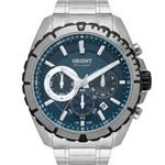 Ficha técnica e caractérísticas do produto Relógio Orient Masculino Prata Chronograph MBSSC197D1SX Analógico 10 Atm Cristal Mineral