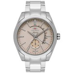 Ficha técnica e caractérísticas do produto Relógio Orient Masculino Prata e Bege - NE5SS001 T1SX