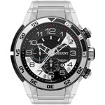 Ficha técnica e caractérísticas do produto Relógio Orient Masculino Prata Unique Chronograph MBSSC184P2SX Analógico 10 Atm Cristal Mineral