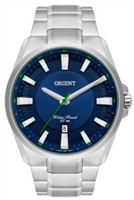 Ficha técnica e caractérísticas do produto Relógio Orient Masculino Prata Visor Azul Analógico MBSS1354 D1SX