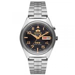 Ficha técnica e caractérísticas do produto Relógio Orient Masculino Prata Visor Cinza - 469SS083 G2SX