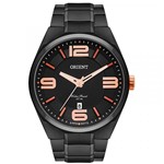 Ficha técnica e caractérísticas do produto Relógio Orient Masculino Preto e Laranja - MPSS1003 P2PX