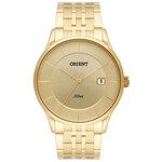 Ficha técnica e caractérísticas do produto Relógio Orient Masculino Slim Mgss1127 C1kx Dourado Oferta