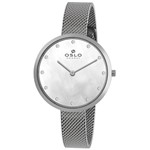 Ficha técnica e caractérísticas do produto Relógio Oslo Feminino Prata e Madrepérola - OFBSSS9T0013