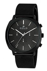 Relógio Oslo Masculino Preto Cronógrafo Ompsscvd0006 I1gx