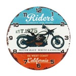 Relógio para Mesa de Vidro - Riders - 17 Cm