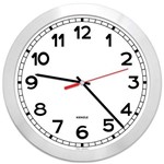 Ficha técnica e caractérísticas do produto Relógio Parede 30 Cm Alumínio Futura Ny Branco Haller