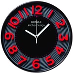 Ficha técnica e caractérísticas do produto Relógio Parede 30cm 3d Cherry Cozinha Vermelho Novo Kienzle