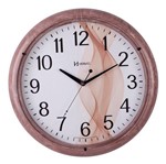 Ficha técnica e caractérísticas do produto Relógio Parede 40cm Silencioso Marrom Mármore Herweg 660069S