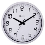 Ficha técnica e caractérísticas do produto Relógio Parede 35cm Silencioso Branco Craque Brilhante 6722S