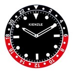 Ficha técnica e caractérísticas do produto Relógio Parede 36cm Kienzle Competition Preto Vermelho