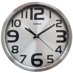 Ficha técnica e caractérísticas do produto Relógio Parede 36cm Quartz Silencioso Inox Kienzle