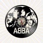 Ficha técnica e caractérísticas do produto Relógio Parede Abba Música Pop Bandas Vinil LP Retrô Vintage