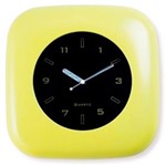 Ficha técnica e caractérísticas do produto Relógio Parede Amarelo 26cm Analógico Quartz Hercules Rel125