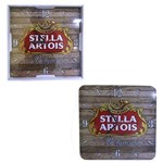 Ficha técnica e caractérísticas do produto Relógio Parede Analógico Stella Artois Quadrado