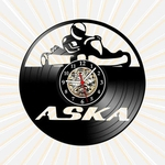 Ficha técnica e caractérísticas do produto Relógio Parede Aska Kart Esportes Carros Vinil LP Decoração