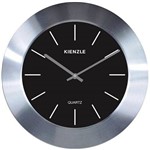 Ficha técnica e caractérísticas do produto Relógio Parede Avant 35cm Aluminio Escovado Preto Kienzle