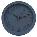 Ficha técnica e caractérísticas do produto Relógio Parede Azul Acinzentado 25.5x25.5cm