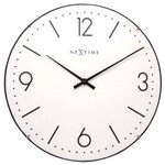 Ficha técnica e caractérísticas do produto Relógio Parede Basic Dome White Nextime D=35cm