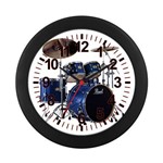 Ficha técnica e caractérísticas do produto Relógio Parede Bateria Azul